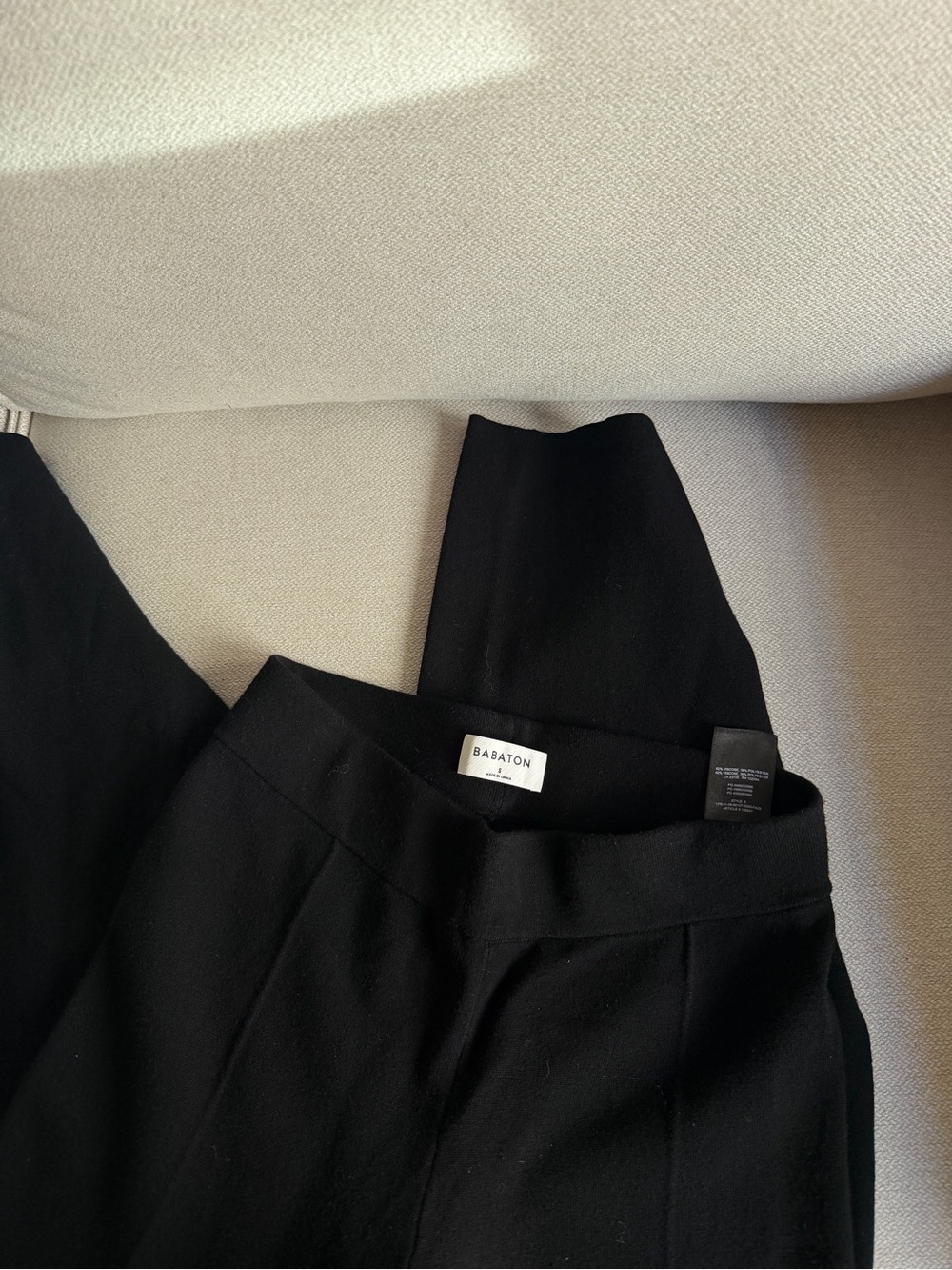 Aritzia Babaton Black Wide Pant